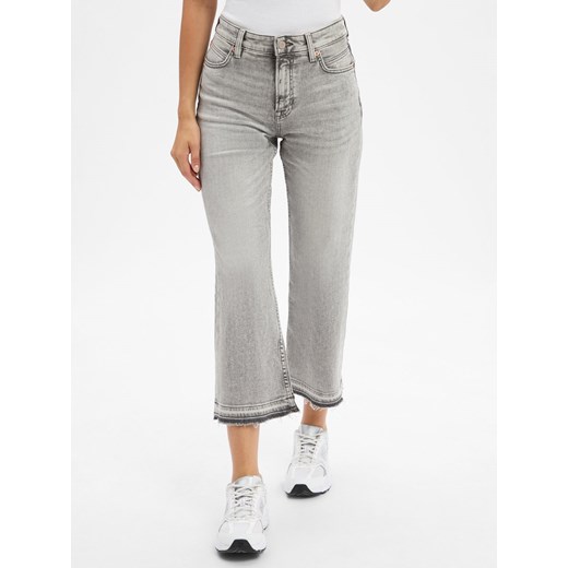 BOSS Orange Dżinsy Soft Kick Flare Kobiety Jeansy jasny szary jednolity ze sklepu vangraaf w kategorii Jeansy damskie - zdjęcie 186249212