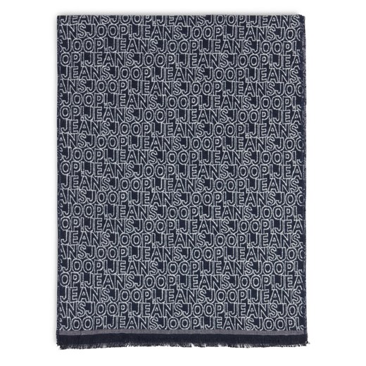 Joop Jeans Szalik męski Mężczyźni wiskoza granatowy wzorzysty ze sklepu vangraaf w kategorii Szaliki męskie - zdjęcie 186249253