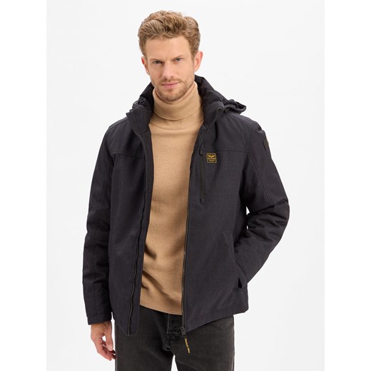 PME Legend Kurtka męska - Strator Mężczyźni Sztuczne włókno antracytowy jednolity ze sklepu vangraaf w kategorii Kurtki męskie - zdjęcie 186249274