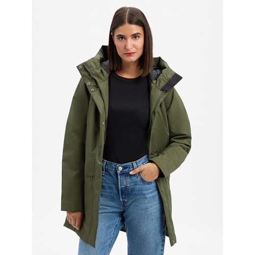 Didriksons Damska kurtka funkcjonalna - Casja Kobiety khaki jednolity ze sklepu vangraaf w kategorii Parki damskie - zdjęcie 186249301