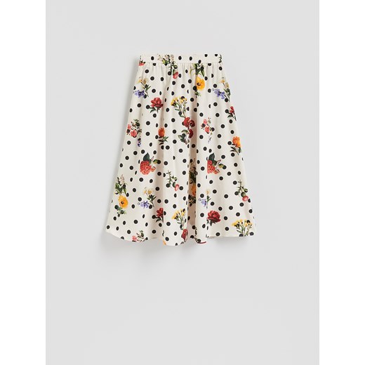 Reserved - Spódnica we wzór - wielobarwny ze sklepu Reserved w kategorii Spódnice - zdjęcie 186251032