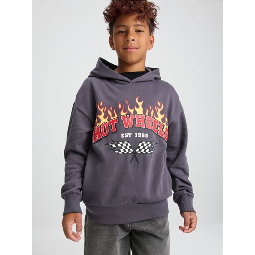 Sinsay - Bluza z kapturem Hot Wheels - szary - id: 487FC-90X - marki Sinsay - 186252054 Sinsay - Bluza z kapturem Hot Wheels - szary ze sklepu Sinsay w kategorii Bluzy chłopięce - zdjęcie 186252054