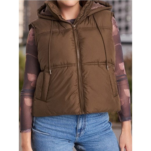 Sinsay - Kamizelka - brązowy ze sklepu Sinsay w kategorii Kamizelki damskie - zdjęcie 186252072