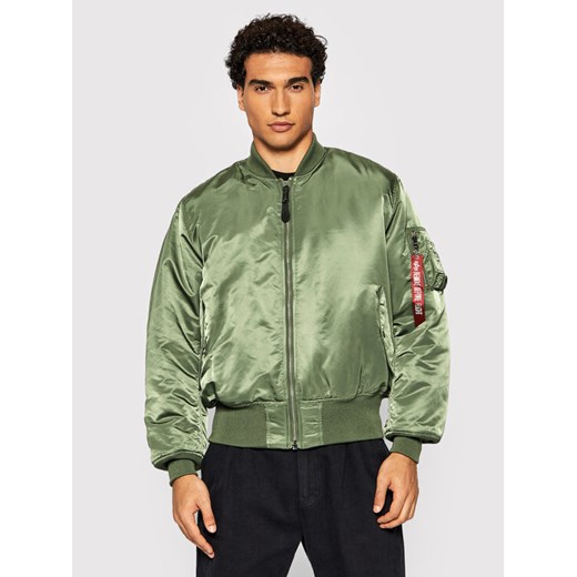 Alpha Industries Kurtka bomber Ma-1 100101 Zielony Regular Fit - id: 0000209171570 - marki Alpha Industries - 186252531 Alpha Industries Kurtka bomber Ma-1 100101 Zielony Regular Fit ze sklepu MODIVO w kategorii Kurtki męskie - zdjęcie 186252531