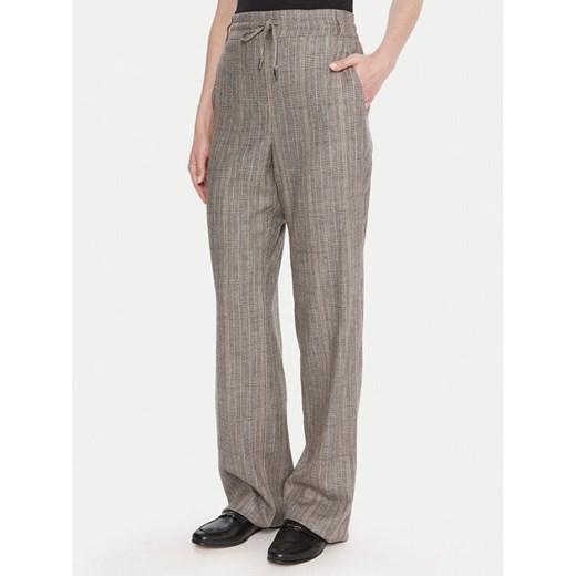 Marella Spodnie materiałowe Elodia 2523136071 Szary Regular Fit ze sklepu MODIVO w kategorii Spodnie damskie - zdjęcie 186252582