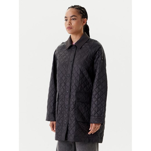 Tommy Hilfiger Płaszcz przejściowy WW0WW46448 Czarny Regular Fit ze sklepu MODIVO w kategorii Płaszcze damskie - zdjęcie 186252623