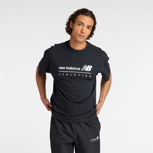 Koszulka męska New Balance MT53525BK – czarna ze sklepu New Balance Poland w kategorii T-shirty męskie - zdjęcie 186254472
