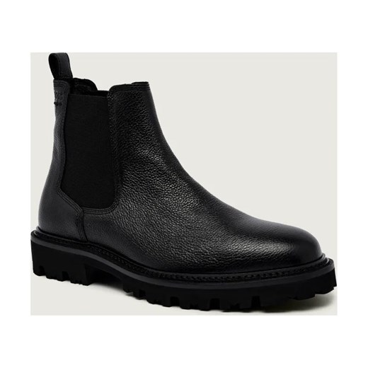 BOSS BLACK Skórzane sztyblety Julyo_Cheb_gr ze sklepu Gomez Fashion Store w kategorii Buty zimowe męskie - zdjęcie 186254900