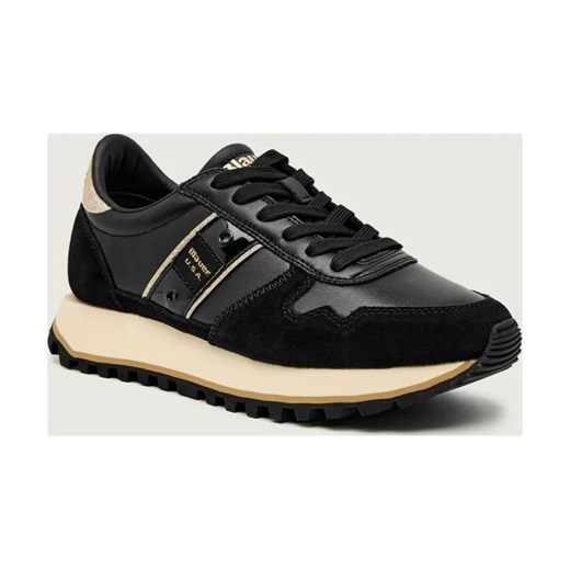 BLAUER Sneakersy MILLEN03 | z dodatkiem skóry ze sklepu Gomez Fashion Store w kategorii Buty sportowe damskie - zdjęcie 186254913
