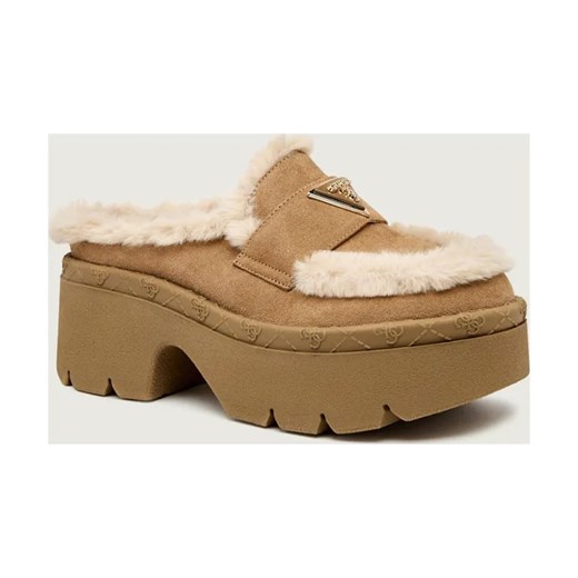 Guess Mule BRIDEEN | shearling | zamsz ze sklepu Gomez Fashion Store w kategorii Klapki damskie - zdjęcie 186254914