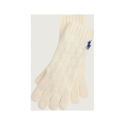 POLO RALPH LAUREN Wełniane rękawiczki | z dodatkiem kaszmiru ze sklepu Gomez Fashion Store w kategorii Rękawiczki damskie - zdjęcie 186254962