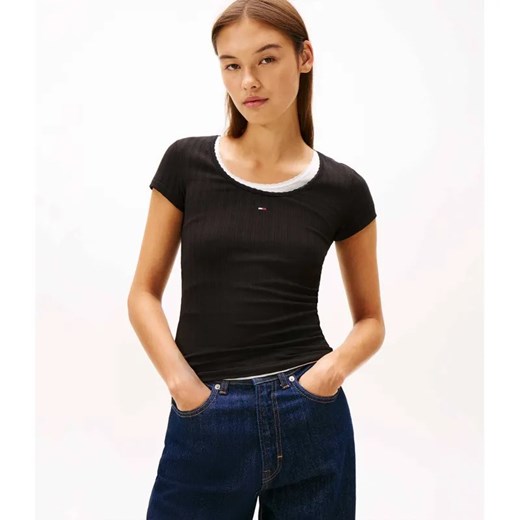 Tommy Jeans T-shirt | Slim Fit ze sklepu Gomez Fashion Store w kategorii Bluzki damskie - zdjęcie 186255104