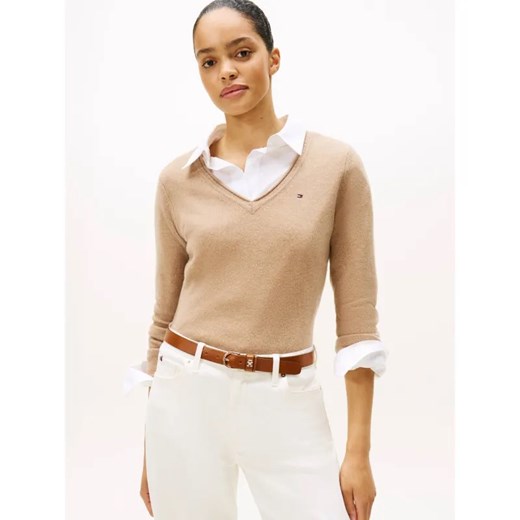 Tommy Hilfiger Wełniany sweter | Regular Fit ze sklepu Gomez Fashion Store w kategorii Swetry damskie - zdjęcie 186255122
