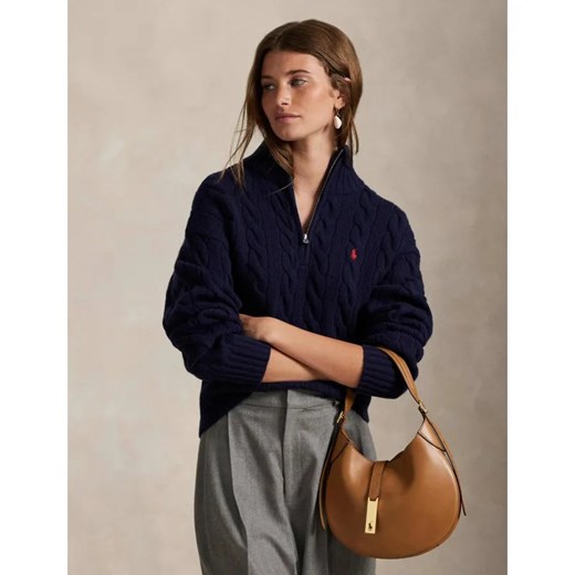 POLO RALPH LAUREN Wełniany półgolf | Relaxed fit | z dodatkiem kaszmiru Polo Ralph Lauren XXL Gomez Fashion Store