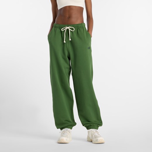 Spodnie damskie New Balance WP41513DAE – zielone ze sklepu New Balance Poland w kategorii Spodnie damskie - zdjęcie 186257572