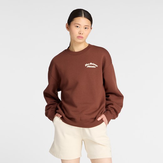 Bluza damska New Balance WT53516ROK – brązowa ze sklepu New Balance Poland w kategorii Bluzy damskie - zdjęcie 186257574