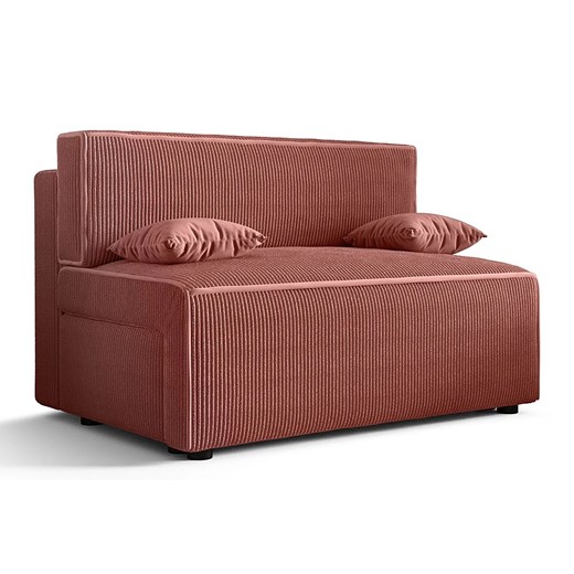 Rozkładana sofa w kolorze łososiowym N4-N04 ze sklepu Edinos.pl w kategorii Sofy i kanapy - zdjęcie 186258350