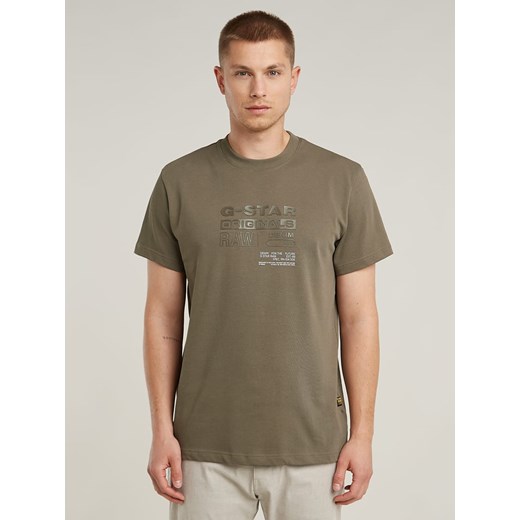 G-Star Koszulka w kolorze khaki ze sklepu Limango Polska w kategorii T-shirty męskie - zdjęcie 186258552
