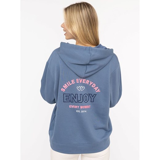Zwillingsherz Bluza &quot;Smile Everyday Enjoy&quot; w kolorze niebieskim Zwillingsherz S/M wyprzedaż Limango Polska