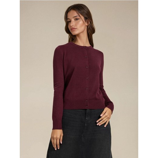 Sinsay - Sweter na guziki - czerwony Sinsay XL Sinsay