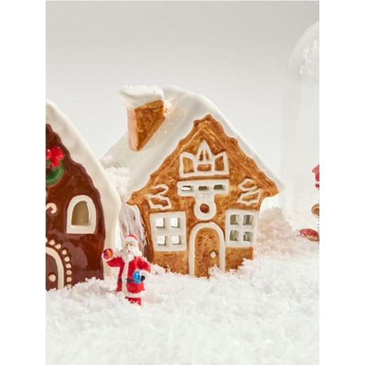 Sinsay - Świecznik w kształcie domku - brązowy ze sklepu Sinsay w kategorii Dekoracje bożonarodzeniowe - zdjęcie 186262010