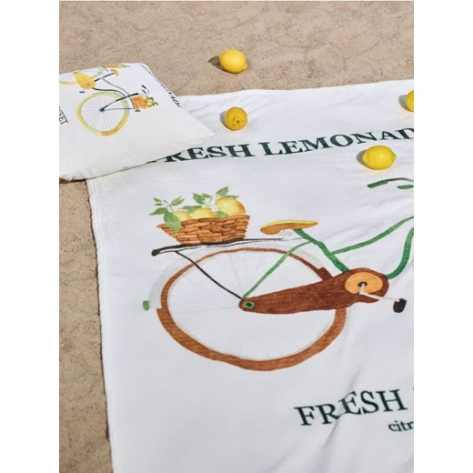 Sinsay - Koc z nadrukiem - wielobarwny Sinsay One Size Sinsay