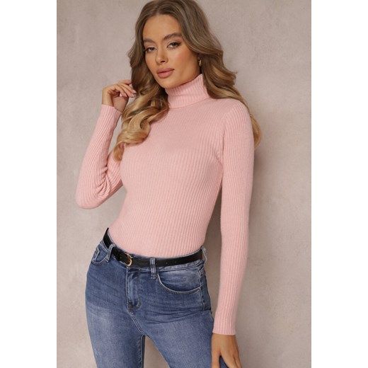 Różowy Golf Irinsyss ze sklepu renee.pl w kategorii Swetry damskie - zdjęcie 186262890