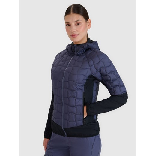 Damska kurtka trekkingowa 4F 4FWSS25TTJAF720 - granatowa ze sklepu Sportstylestory.com w kategorii Kurtki damskie - zdjęcie 186263093