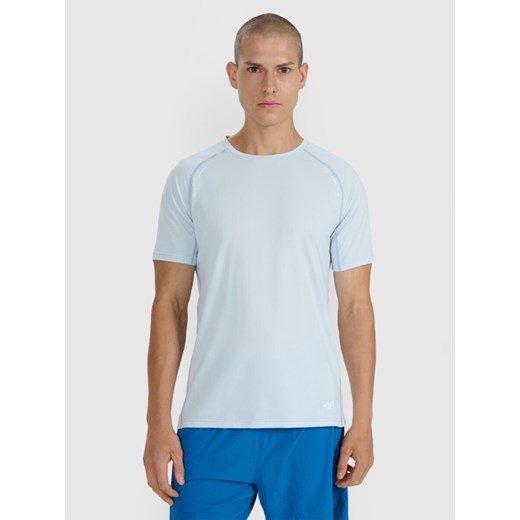 Męska koszulka do biegania 4F 4FWAW25TFTSM1506 - niebieska ze sklepu Sportstylestory.com w kategorii T-shirty męskie - zdjęcie 186263450