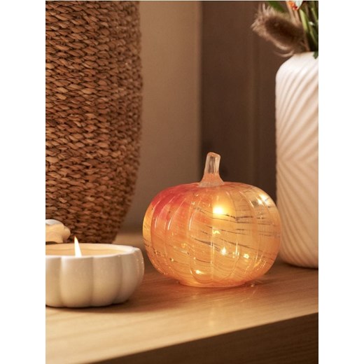 Sinsay - Lampka LED w kształcie dyni - pomarańczowy - id: 014FS-23X - marki Sinsay - 186263892 Sinsay - Lampka LED w kształcie dyni - pomarańczowy ze sklepu Sinsay w kategorii Oświetlenie led - zdjęcie 186263892