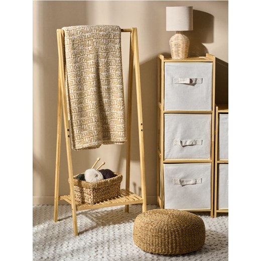 Sinsay - Wzorzysty koc - brązowy - id: 570FR-88X - marki Sinsay - 186263944 Sinsay - Wzorzysty koc - brązowy ze sklepu Sinsay w kategorii Koce i pledy - zdjęcie 186263944