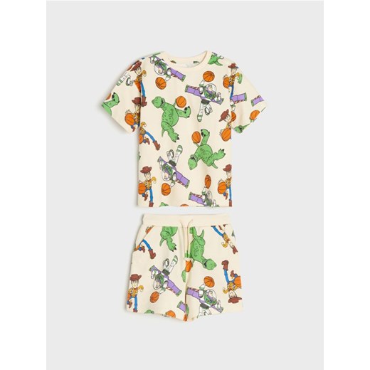 Sinsay - Komplet: koszulka i szorty Toy Story - kremowy ze sklepu Sinsay w kategorii Piżamy dziecięce - zdjęcie 186263962