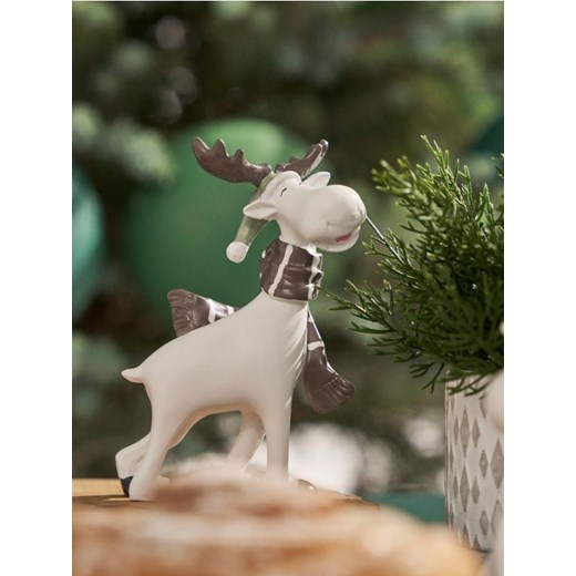 Sinsay - Dekoracja świąteczna w kształcie renifera - biały Sinsay One Size Sinsay