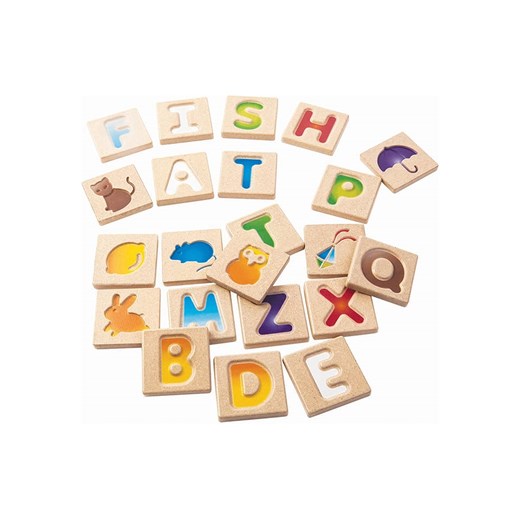 Plan Toys Tabliczki z literkami - 2+ ze sklepu Limango Polska w kategorii Zabawki - zdjęcie 186264244