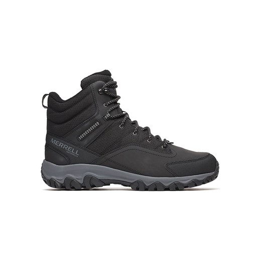 Merrell Skórzane botki turystyczne &quot;Thermo Akita Mid&quot; w kolorze czarnym ze sklepu Limango Polska w kategorii Buty trekkingowe męskie - zdjęcie 186264433