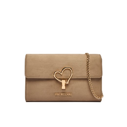 Torebka LOVE MOSCHINO JC4327PP0NKX0105 Beżowy ze sklepu eobuwie.pl w kategorii Kopertówki - zdjęcie 186264830