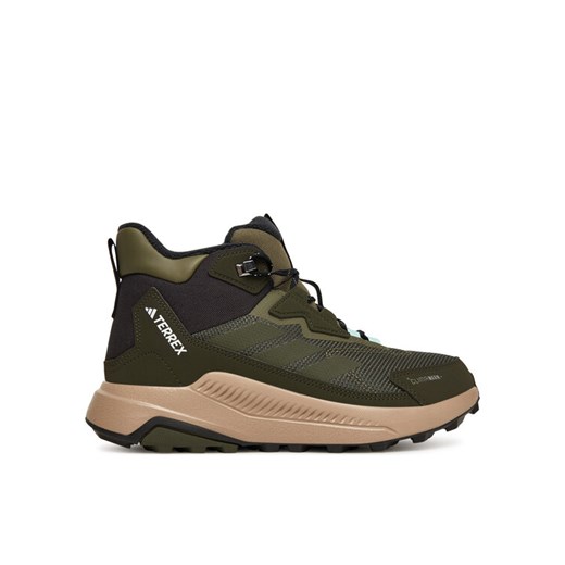 Trekkingi adidas Terrex Anylander CLIMAWARM+ JQ9951 Khaki ze sklepu eobuwie.pl w kategorii Buty trekkingowe damskie - zdjęcie 186264910