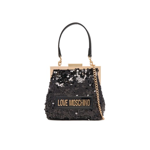 Torebka LOVE MOSCHINO JC4146PP0NKK100A Czarny ze sklepu eobuwie.pl w kategorii Kopertówki - zdjęcie 186266764