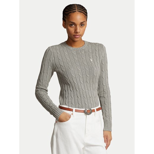 Polo Ralph Lauren Sweter Julianna 211943903001 Szary Regular Fit ze sklepu MODIVO w kategorii Swetry damskie - zdjęcie 186267374