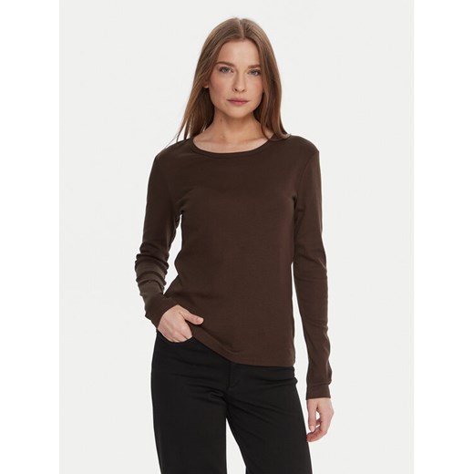 United Colors Of Benetton Bluzka 3GA2E16F9 Brązowy Regular Fit ze sklepu MODIVO w kategorii Bluzki damskie - zdjęcie 186267401