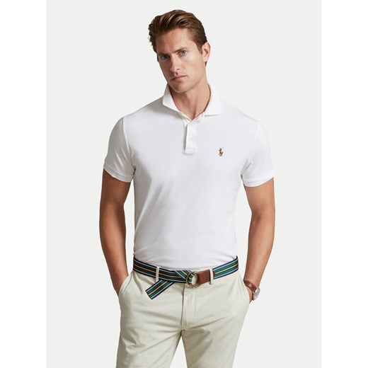 Polo Ralph Lauren Polo 710713130003 Biały Custom Slim Fit ze sklepu MODIVO w kategorii T-shirty męskie - zdjęcie 186267422