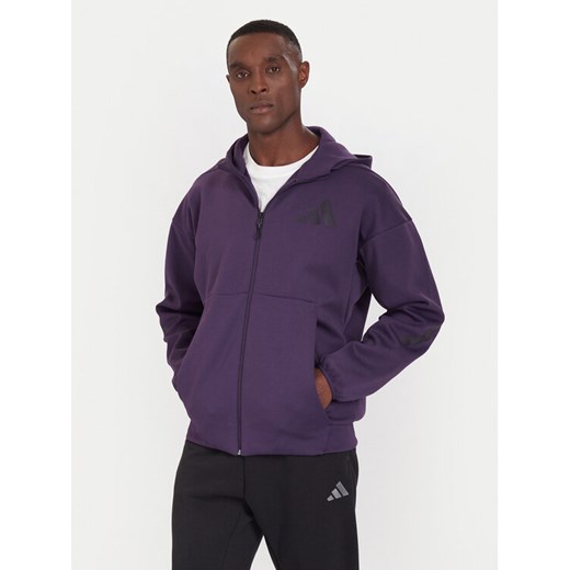 adidas Bluza Z.N.E. KB7124 Fioletowy Regular Fit ze sklepu MODIVO w kategorii Bluzy męskie - zdjęcie 186267424