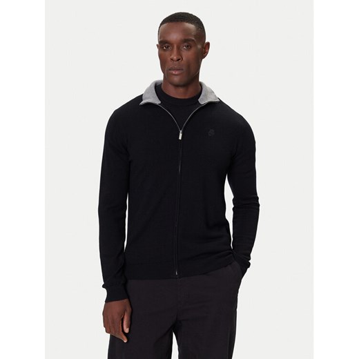 KARL LAGERFELD Kardigan 655004 554399 Czarny Slim Fit ze sklepu MODIVO w kategorii Swetry męskie - zdjęcie 186267494