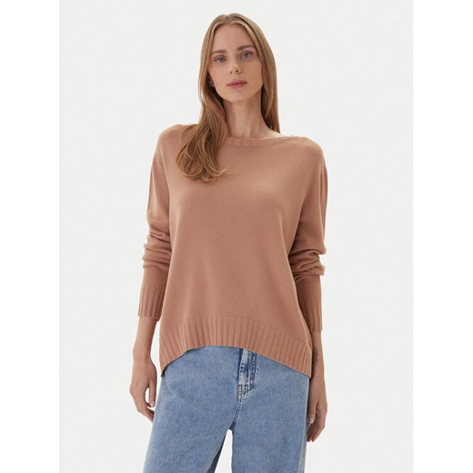 Kontatto Sweter 3M0808C Beżowy Relaxed Fit ze sklepu MODIVO w kategorii Swetry damskie - zdjęcie 186267523