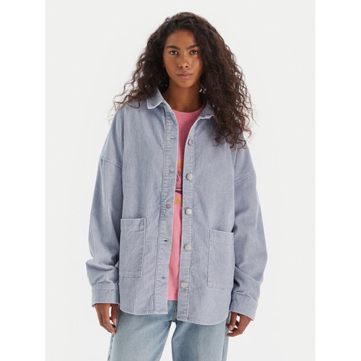 Roxy Koszula Kick Back Washed Cord ERJWT03697 Niebieski Regular Fit ze sklepu MODIVO w kategorii Koszule damskie - zdjęcie 186267524