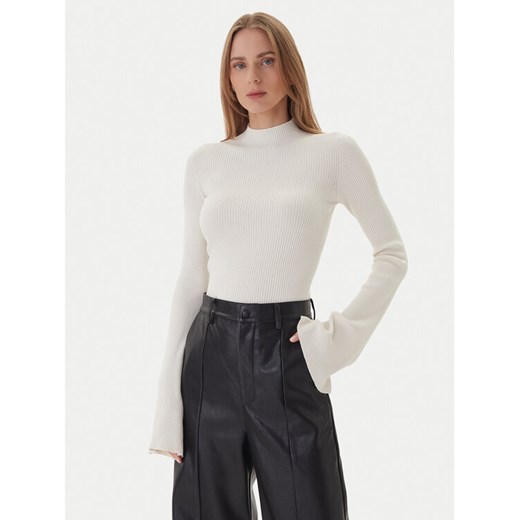 Kontatto Golf 3M0816C Écru Regular Fit ze sklepu MODIVO w kategorii Swetry damskie - zdjęcie 186267580