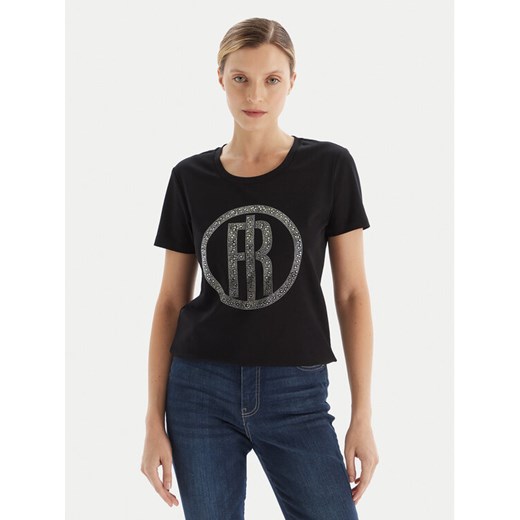 Fracomina T-Shirt FP25WT3004J40108 Czarny Regular Fit ze sklepu MODIVO w kategorii Bluzki damskie - zdjęcie 186267581