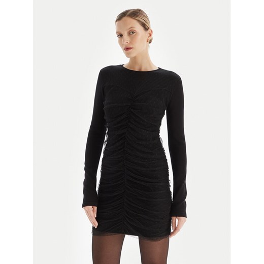 TWINSET Sukienka koktajlowa 252TT3261 Czarny Slim Fit ze sklepu MODIVO w kategorii Sukienki - zdjęcie 186267684