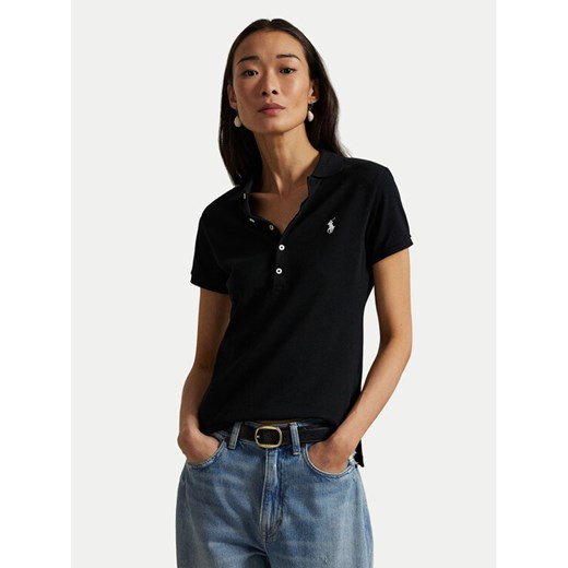 Polo Ralph Lauren Polo 211870245005 Czarny Slim Fit ze sklepu MODIVO w kategorii Bluzki damskie - zdjęcie 186267692