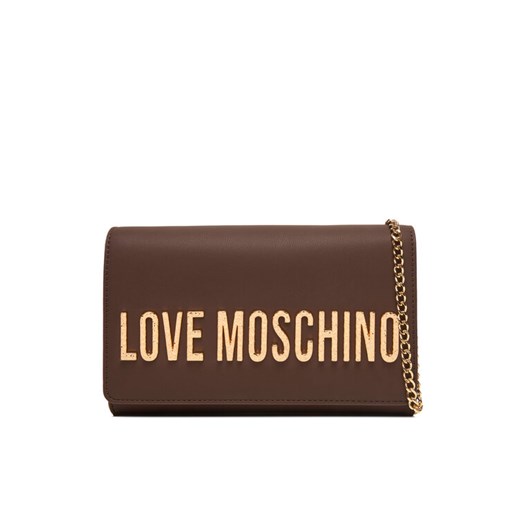 LOVE MOSCHINO Torebka JC4121PP0NKD031A Brązowy ze sklepu MODIVO w kategorii Kopertówki - zdjęcie 186267731
